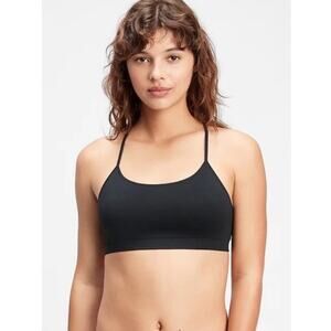 Gap Body Black Seamless Racerback Womens Bralette Bra Sz Medium